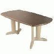 TABLE JARDIN CANASTA 170 X 95 CM CAPPUCINO MARRON GLACE