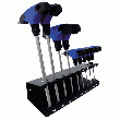 JEU DE 9 CLÉS MÂLES TORX AVEC POIGNÉE EN T SUR STAND