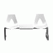 BANC BANC 2 PLACES TABLETTE RUBANN BLANC