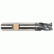 FRAISE 3 DENTS, ÉBAUCHE PROFIL HR, SÉRIE EXTRA-COURTE, QUEUE CYLINDRIQUE, COUPE AU CENTRE, HÉLICE À 36°, HSS-PM REVÊTU TIAIN
