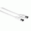 HAMA CÂBLE ANTENNE 1 COAX MÂLE/1 COAX FEMELLE  9,52MM - 1,5 M
