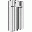 Rehausse A Rideaux Anthracite 43X120