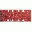 10 FEUILLES ABRASIVES POUR PONCEUSES VIBRANTES DIAMÈTRE 133*80 MM GRAIN 100