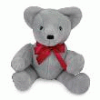 OURS VICTOR GRIS ARTICULÉ 24 OU 30CM  OURS 24CM