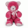 OURS AUBIN FUSHIA ROSE 30CM  OURS AUBIN FUSHIA ROSE