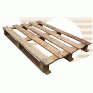 PALETTE BOIS LÉGÈRE 800X1200 3 SEMELLES BORDS DÉBORDANTS