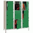 L\'ARMOIRE NON VISITABLE 3 COLONNES SANS PIEDS (SPÉCIAL COLLÈGE) 12 CASIERS AMANDE