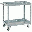 CHARIOT DESSERTE 2 NIVEAUX RÉGLABLES H.810 X L.920 X P.510 MM CHARGE 150 KG