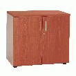 ARMOIRE MI-HAUTE TABLETTE BOIS MERISIER / ALU KOUROS