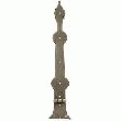 CHARNIERE / PENTURE DECORATIVE EN FER VIEILLI POUR COFFRE, SECRETAIRE OU BUREAU