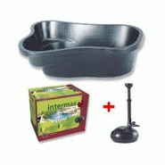 BASSIN TURKANA 350 LITRES ET SA POMPE JET D'EAU JETLYNE 145  BASSIN PRÉFORMÉ, KIT BASSIN
