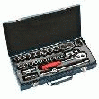 COFFRET MÉTAL DE DOUILLES 1/2'' 6 PANS 27 PIÈCES 016027