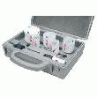 COFFRET UNIVERSEL 11 SCIES TRÉPANS D19, 22, 25, 29, 35, 38, 44, 51, 57,  65, 76 MM  + 1 FORET ET 1 ADAPTATEUR BOSCH