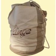 SAC à LINGE éCRU AVEC POCHES