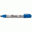 MARQUEUR PERMANENT SHARPIE - POINTE BISEAUTÉE MOYENNE - CORPS MÉTAL - BLEU