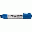 MARQUEUR PERMANENT SHARPIE - POINTE BISEAUTÉE EXTRA LARGE - CORPS MÉTAL - BLEU