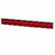 KUPPER  BANDE MURALE PERFORÉ L120 X H14CM ET 18 BOITES DE RANGEMENTS