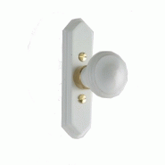 BOUTON DE CRéMONE  BOIS  BOIS LAQUé BLANC REF:#40384