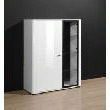 - MONZA VITRINE DEBOUT ET SUSPENDUE BLANCHE 98 CM