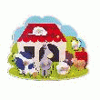 JANOD PUZZLE EN BOIS 1ER ÂGE FERME & CO PUZZLES