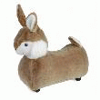 LAPIN À ROULETTES 45CM  LAPIN À ROULETTES GRIS PARME