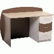 LE BUREAU-COMMODE LIGNE FORMA CCE VERSION DÔME GENÊT/PISTACHE/HÊTRE NATUREL