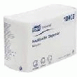 SERVIETTE BLANCHE À PLIAGE DÉCALÉ