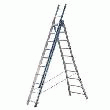 ECHELLE - ESCABEAU - ECHASSE CENTAURE ÉCHELLE TRANSFORMABLE 3 PLANS  BASE ÉVASÉE