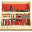 COFFRET DE 39 OUTILS À BOIS QUEUE HEXAGONALE 1/4