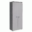 ARMOIRE 2 PORTES HAUTES GRIS GAMME ELLIPSE ARMOIRE 2 PORTES HAUTES GRIS GAMME ELLIPSE