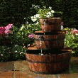 FONTAINE DE JARDIN EN FORME DE TONNEAU EN BOIS EDINBURGH EDINBURGH