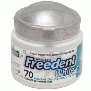 BOÎTE DE 70 DRAGÉES DE CHEWING-GUM FREEDENT MENTHE DOUCE