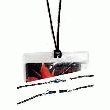 CORDON ROND ACRYLIQUE TRESSE NOIR AVEC FERMOIR MIXTE SECURISE
