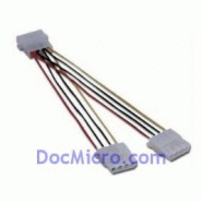 DOUBLEUR D'ALIMENTATION MOLEX 4 PINS 15CM