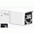 BOÎTE AUX LETTRES BLANCHE + PORTE VACHEMENT BELLE (2 PORTES) - SIGNEE SGDBL-VACHE
