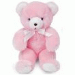 PELUCHE NAISSANCE OURS AUBIN ROSE  30CM