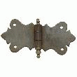 CHARNIERE / PENTURE DECORATIVE EN FER VIEILLI POUR COFFRE, SECRETAIRE OU BUREAU