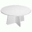 TABLE BASSE  HOOPY PLATEAU BLANC -