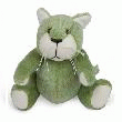 CHAT SCHUBERT ARTICULÉ VERT 21CM  CHAT SCHUBERT VERT