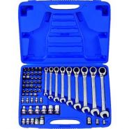 COFFRET DE CLÉS MIXTES À CLIQUET MÉTRIQUES AVEC JEUX DE DOUILLES TORX® - 62 PIÈCES