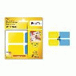 BLOC 100 ÉTIQUETTES REPOSTIONNABLES 45X 30 MM BLEU, JAUNE - NEUF - AVERY