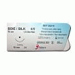 SUTURES CHIRURGICALES STÉRILES SOIE NOIRE (1,5 D - 4/0 COM - 3/8 - 12 MM - 45 CM)
