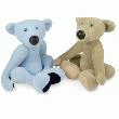 OURS PAGANINI CIEL OU BEIGE ARTICULÉ 60CM  OURS CIEL
