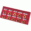 KIT DE 10 PLAQUETTES DE TAILLE 16 À FILETER ISO EXTERIEUR À DROITE KIT DE 10 PLAQUETTES DE TAILLE 16 À FILETER ISO EXTERIEUR À DROITE