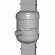 COLLECTEUR FILTRANT QUATTRO TWIST GRIS POUR GOUTTIÈRES MULTIFORMES RÉCUPÉRATEUR EAU DE PLUIE