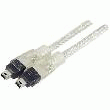 CORDON FIREWIRE TRANSPARENT 4M/4M