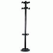 UNILUX PORTEMANTEAU ACCUEIL 8 PATÈRES MONOBLOCS ET PORTE-PARAPLUIE NOIR H175 CM