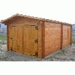 VE 3562 GARAGE BOIS MASSIF MADRIERS 42MM 3.80 X 6.27 19.03M²