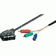 CÂBLE ADAPTATEUR PÉRITEL /3 X RCA MÂLES 3 M