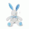 LAPIN PANTIN PELUCHE ET VELOURS CIEL  35CM NON MUSICALE